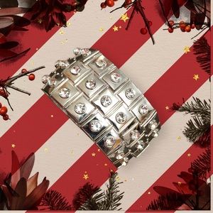 Silver Blingy Stretch Bracelet